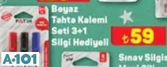FATİH BEYAZ TAHTA KALEMİ SETİ 3+1 SİLGİ HEDİYELİ